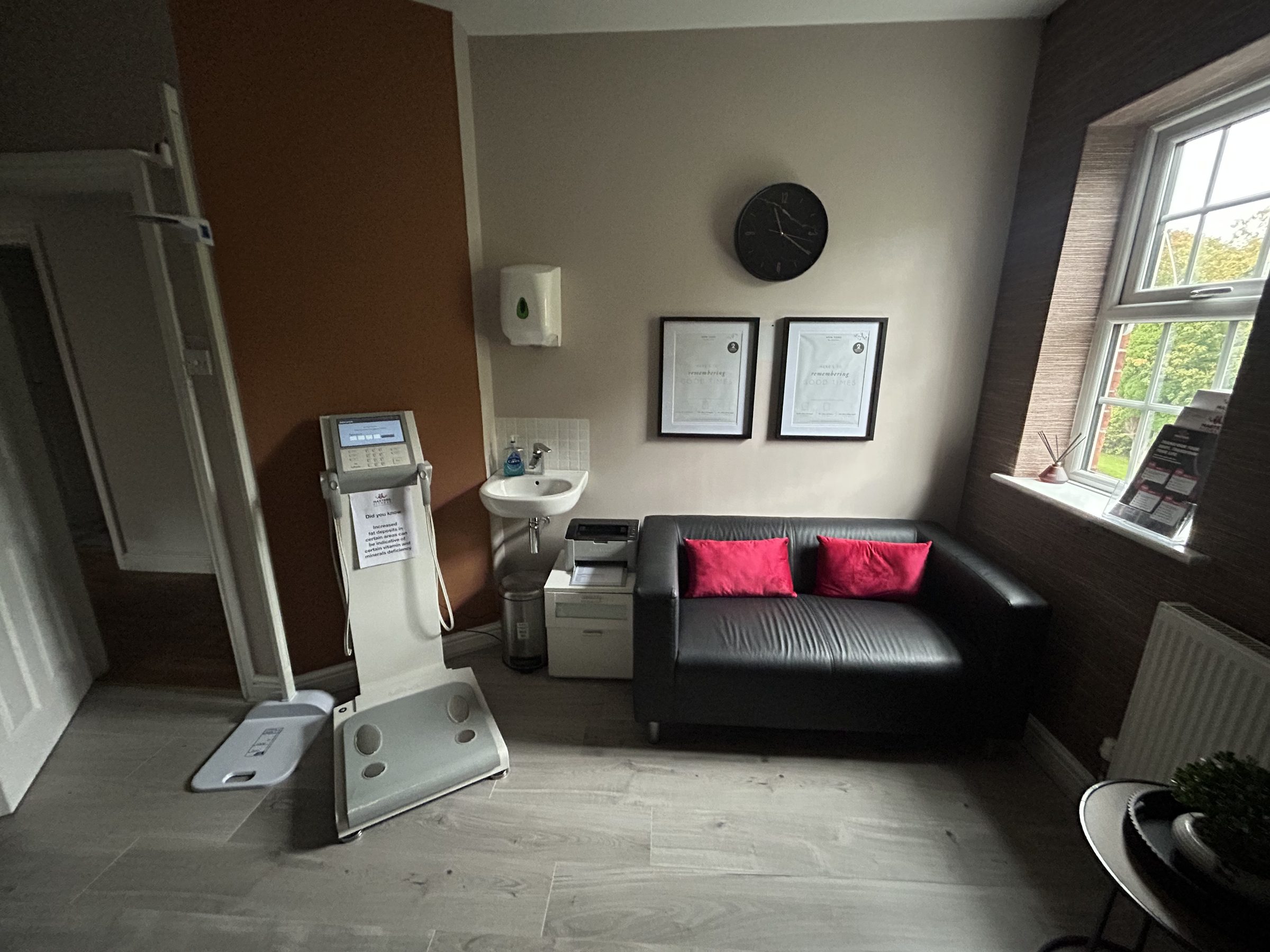 The InBody 770 scanner in the Masters Fitness consultation room