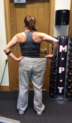 Debbie Charlson after training
