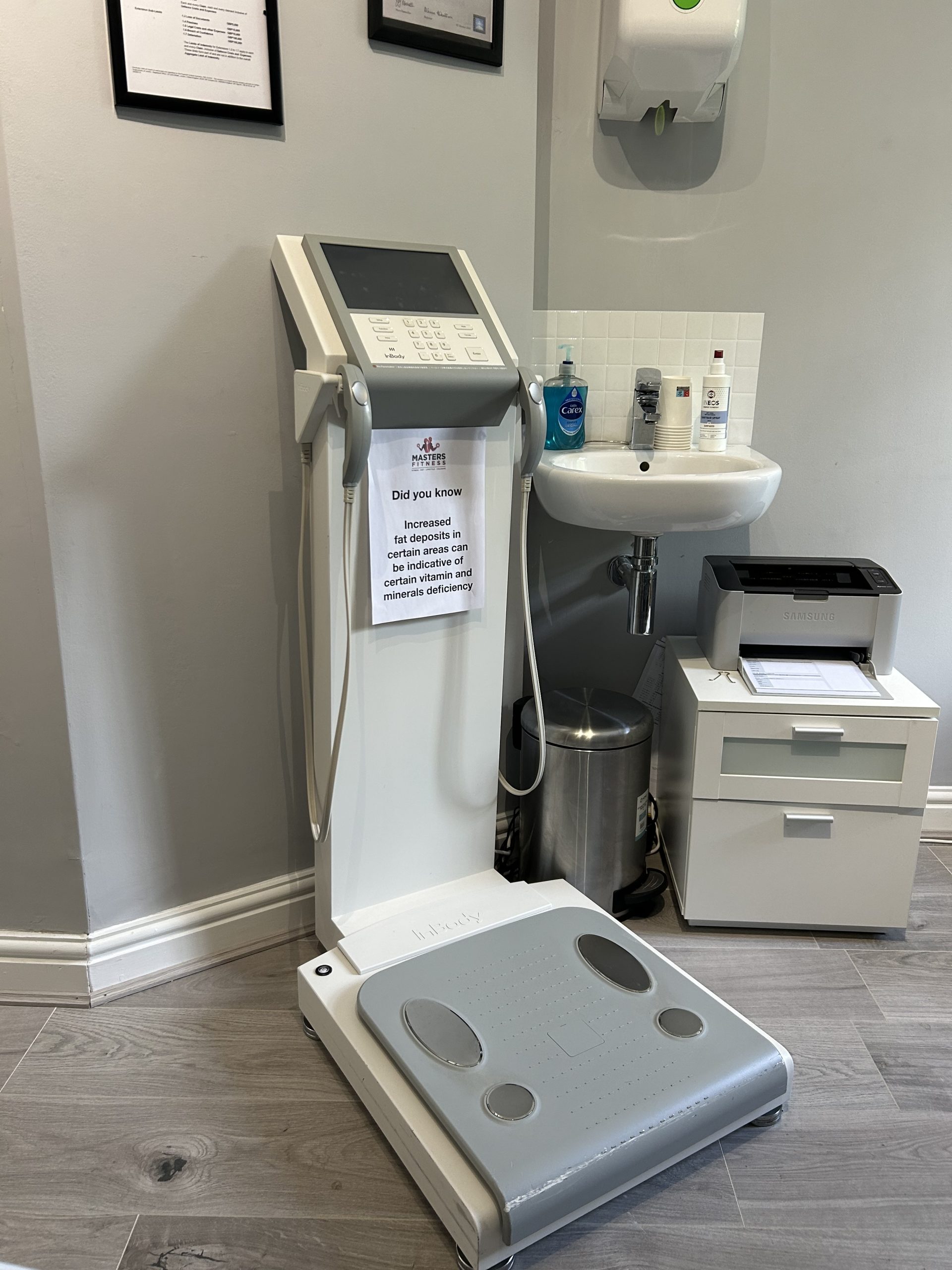 The InBody 770 body composition scanner